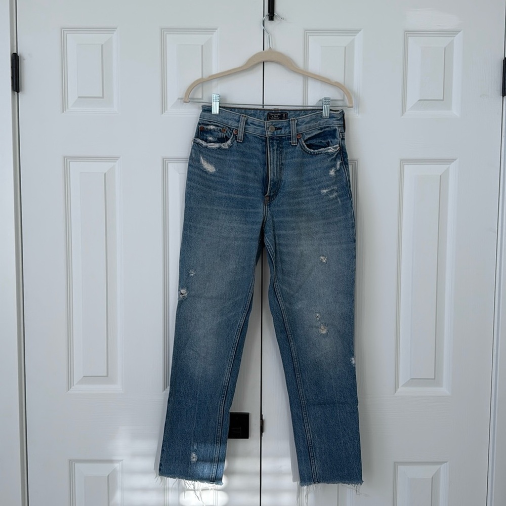 abercrombie and fitch blue jeans